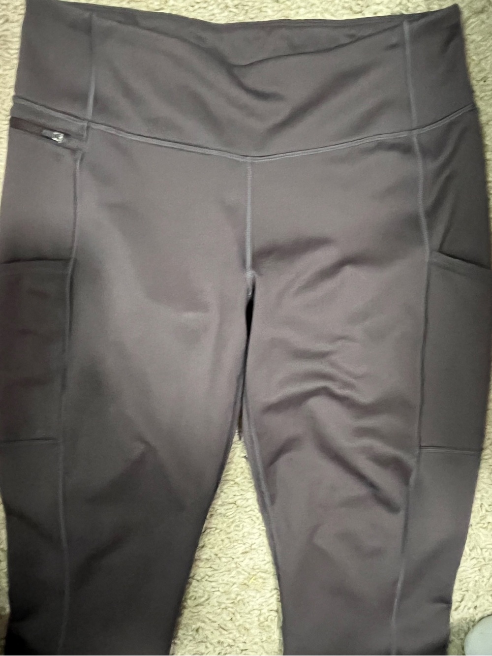 Patagonia Pack Out Tights Grey Outdoor Hiking Drop In pockets Size Medium - Picture 6 of 9